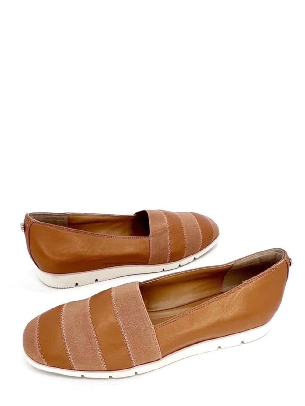 Donald J Pliner “May” Slip-On Sneakers Rose Gold Leather Women’s Size 10 EUC